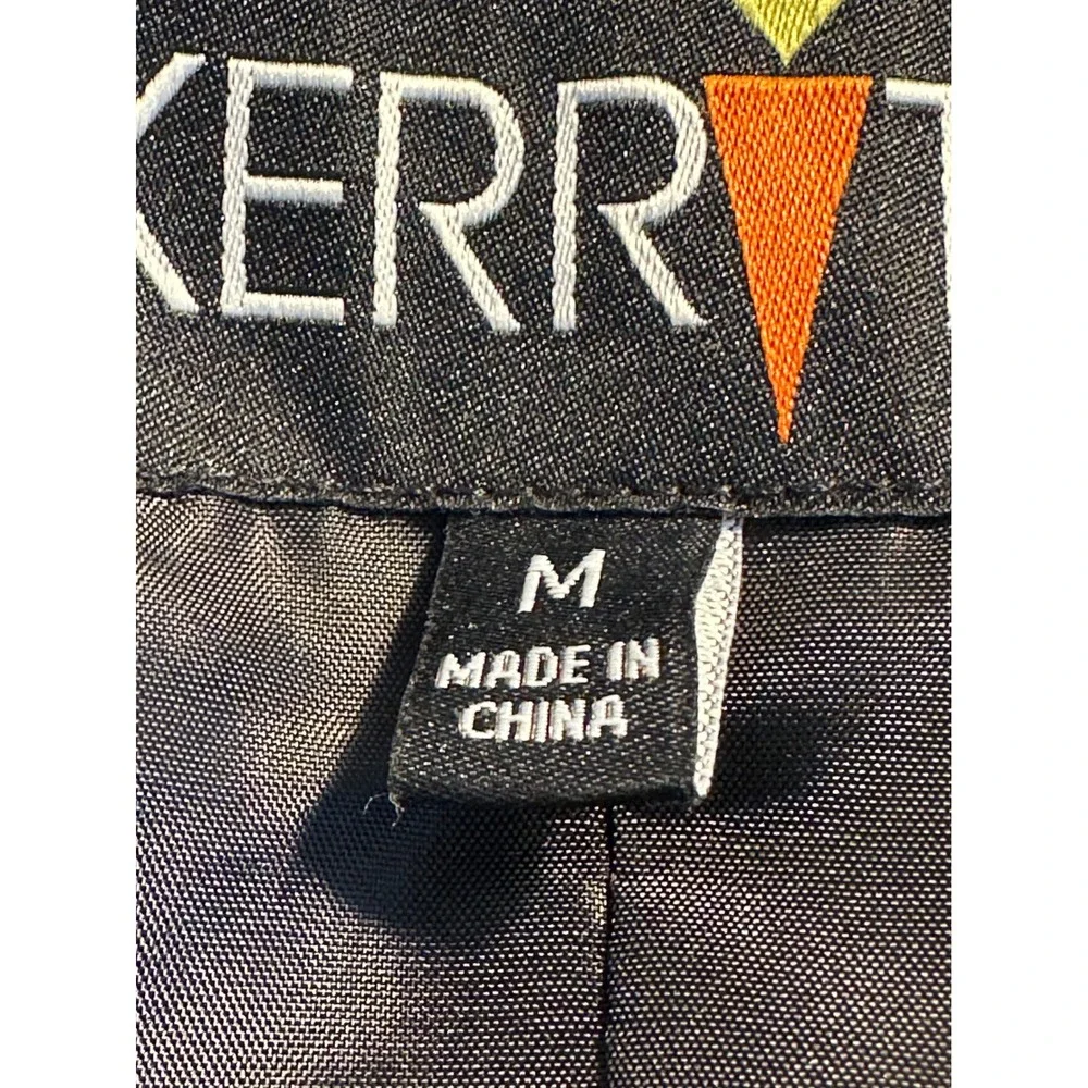 Kerrits Quilted Zip‎ Up Gilet Vest Size M Black Equestrian Riding Shawl Neck - Picture 8 of 9